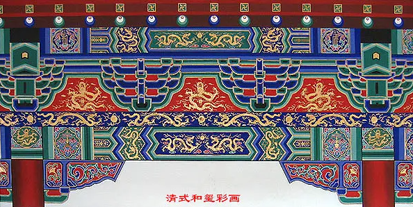高埗镇中国建筑彩画装饰图案